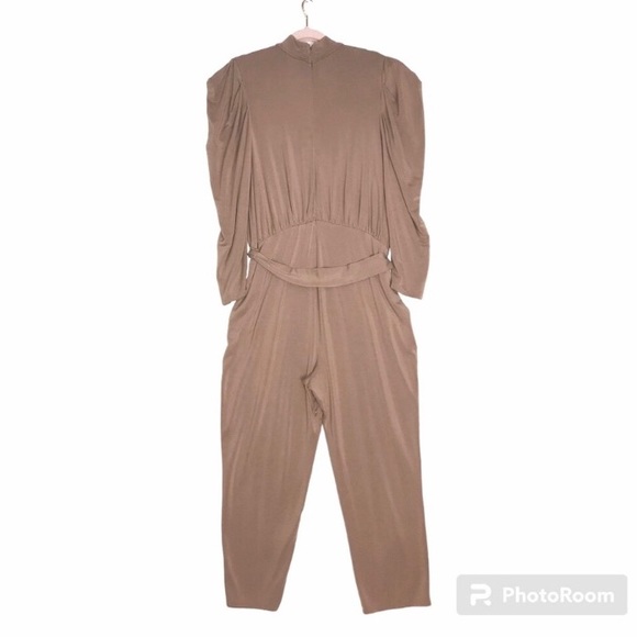 Express Shimmering Soft Ginger Cozy Jumpsuit XL NWOT - Picture 4 of 7